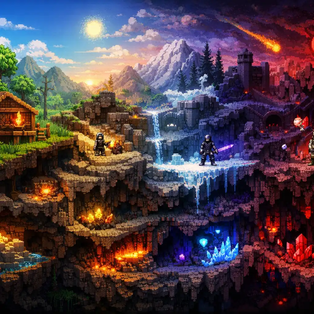 Scena progresji Terraria